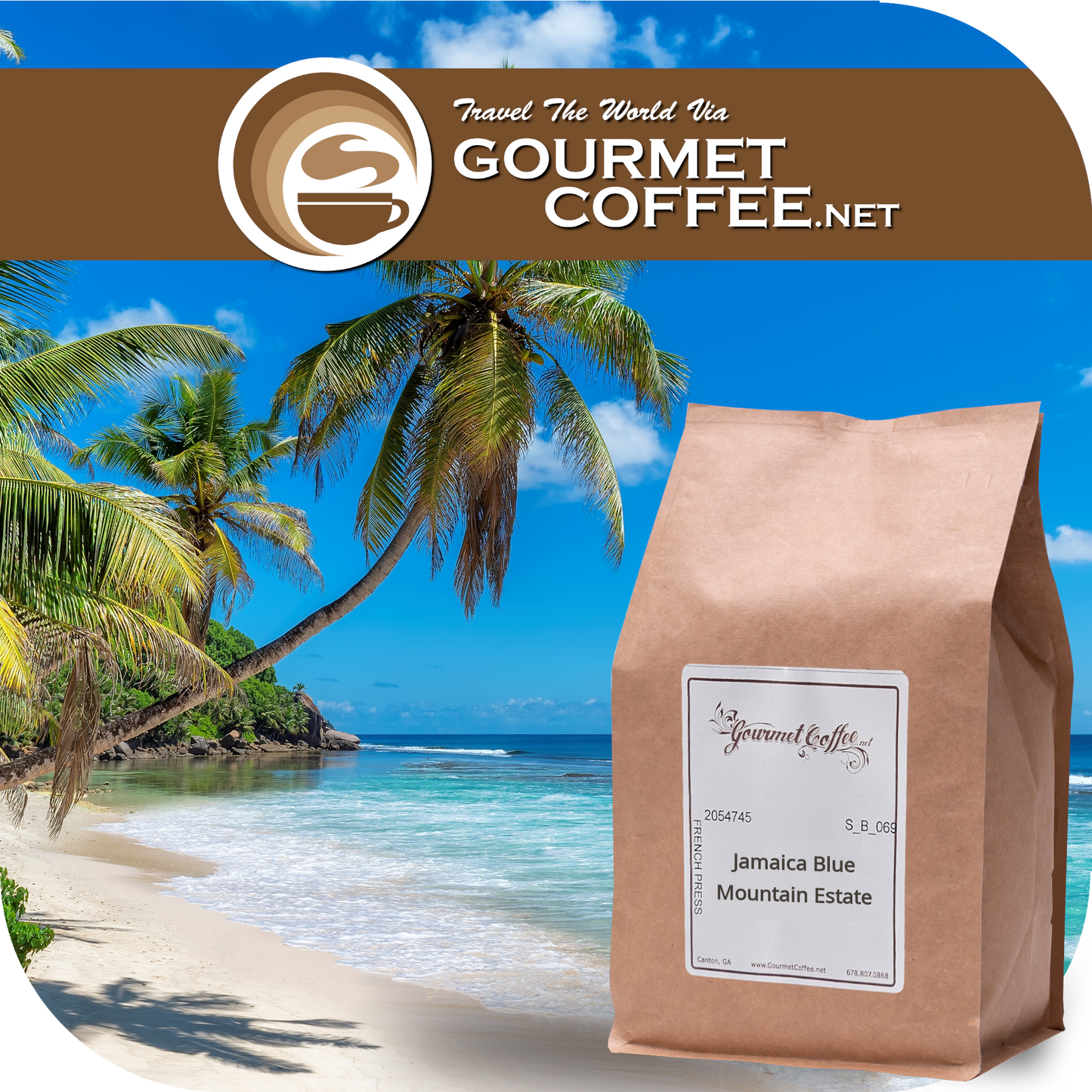 100% Jamaica Blue Mountain Estate Coffee