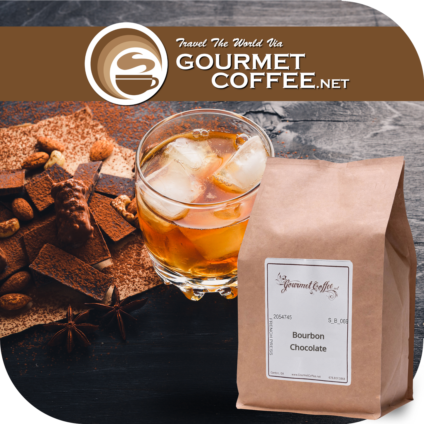 Bourbon Chocolate Flavored Coffee