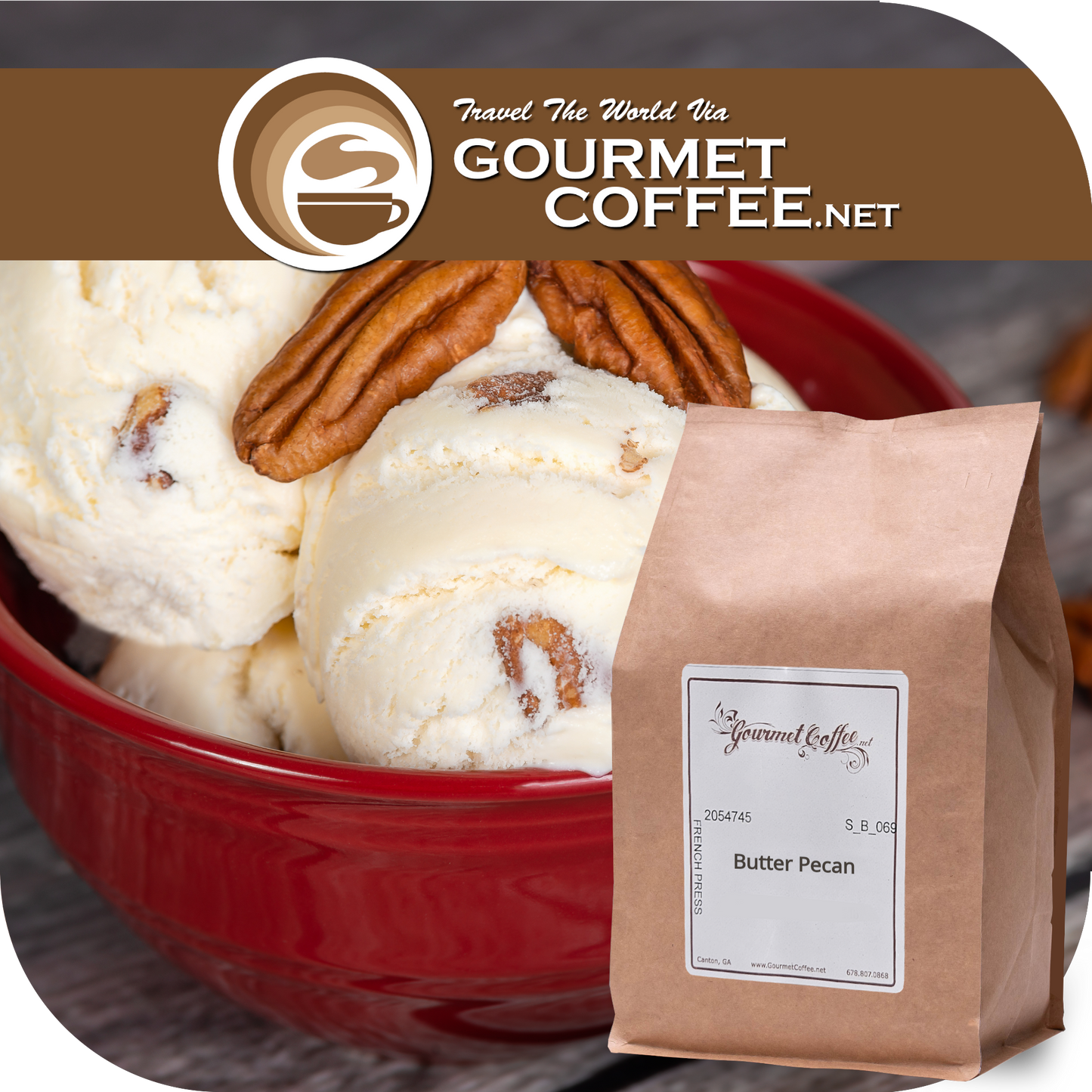 Butter Pecan Flavored Coffee