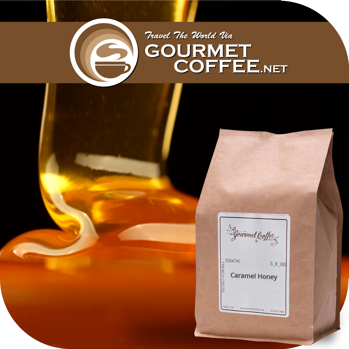 Caramel Honey Flavored Coffee