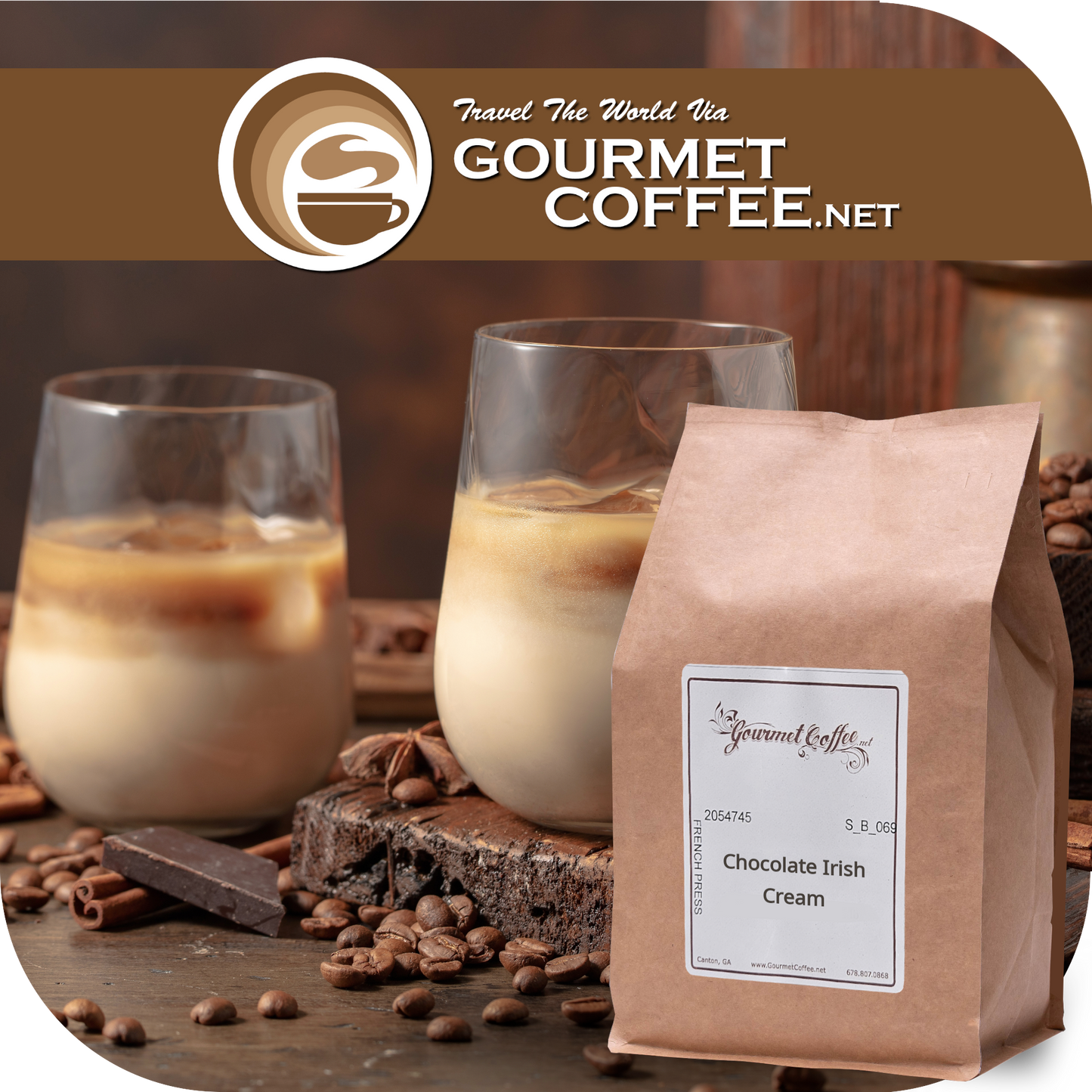 Chocolate Irish Cream Flavored Coffee