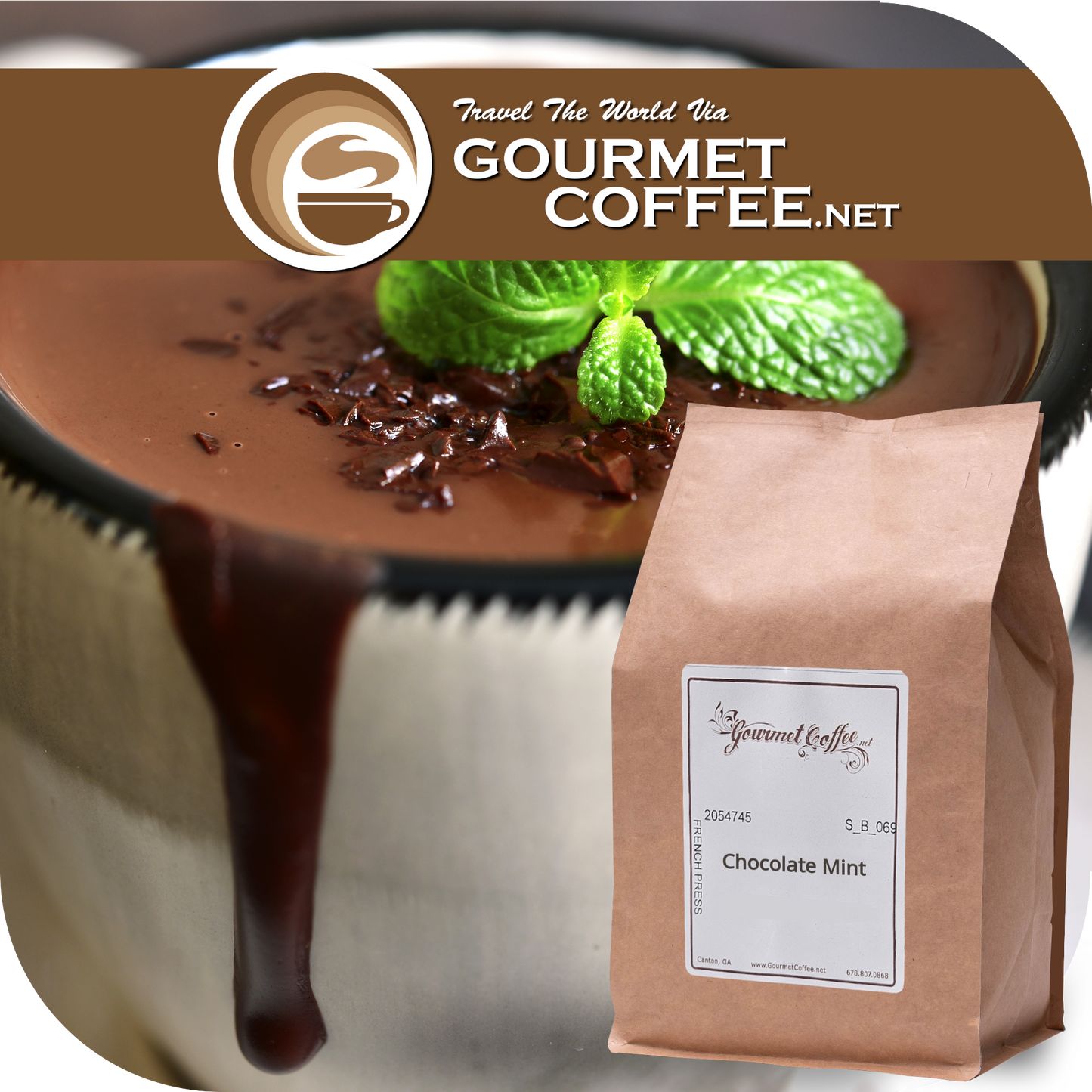 Chocolate Mint Flavored Coffee