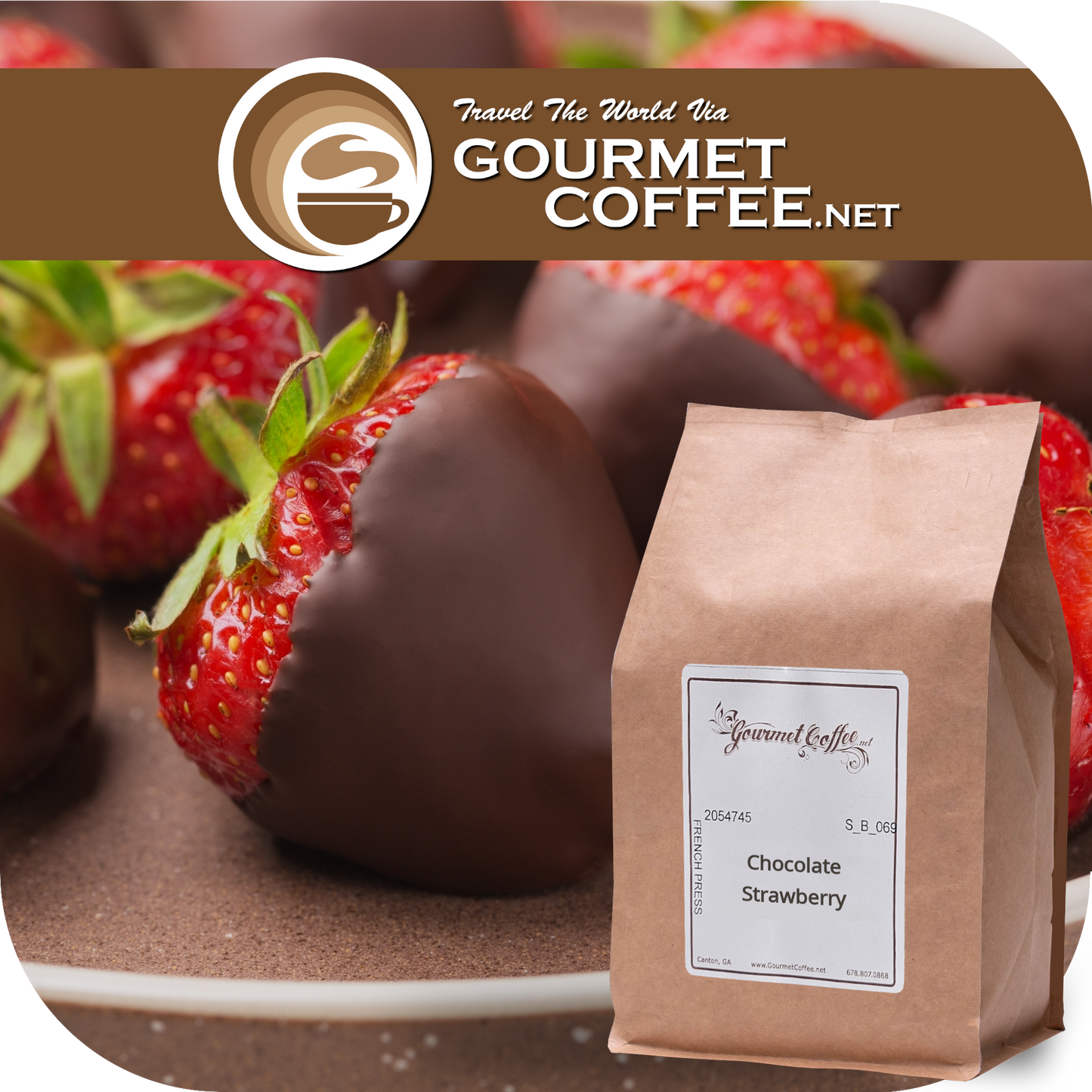 Chocolate Strawberry Flavored Coffee