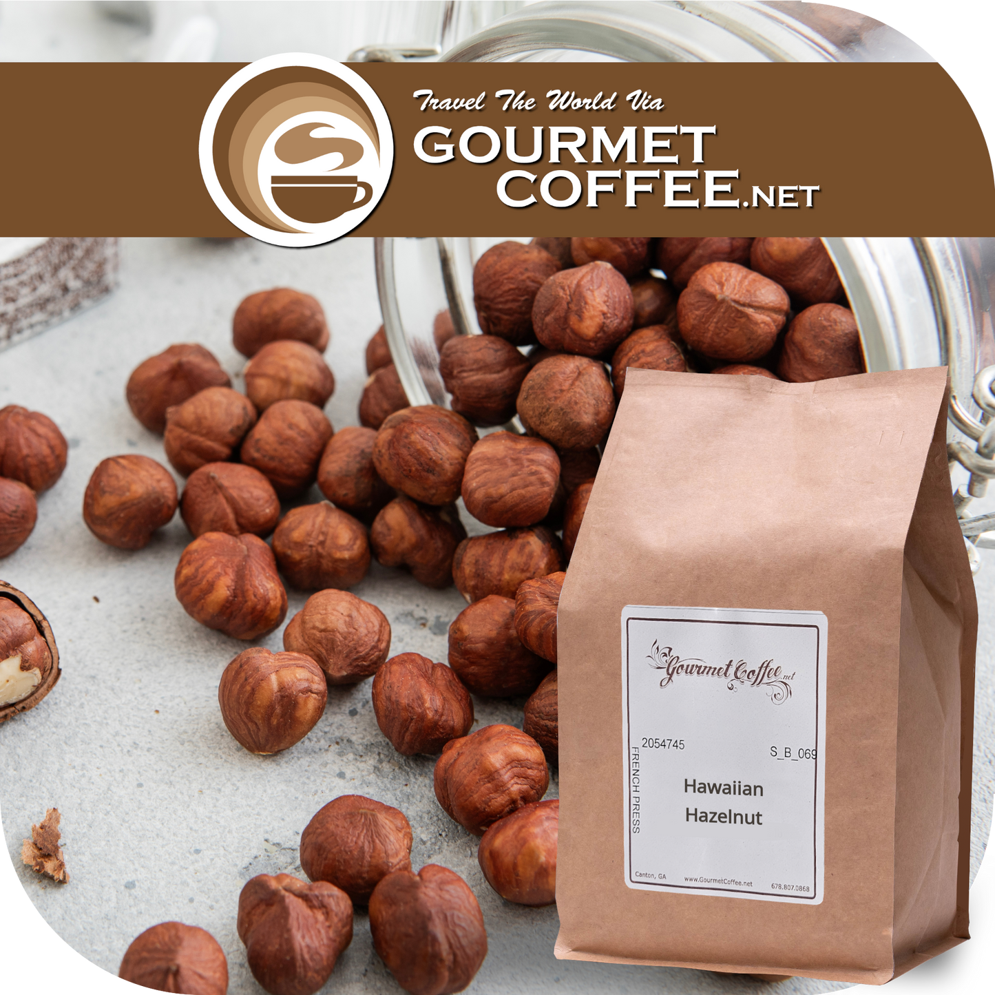 Hawaiian Hazelnut Flavored Coffee