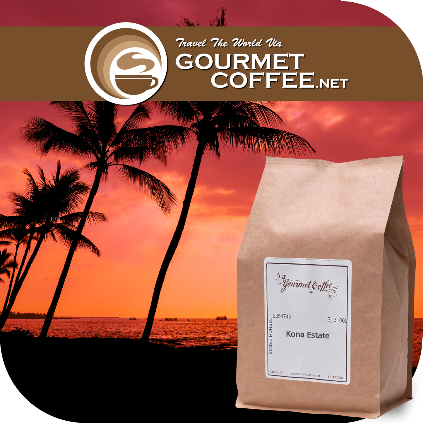 100% Kona Estate Coffee
