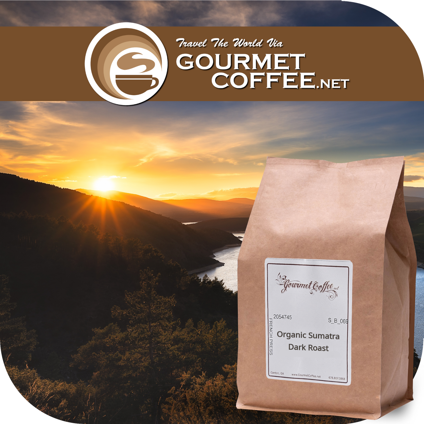 Organic Sumatra Dark Roast Coffee