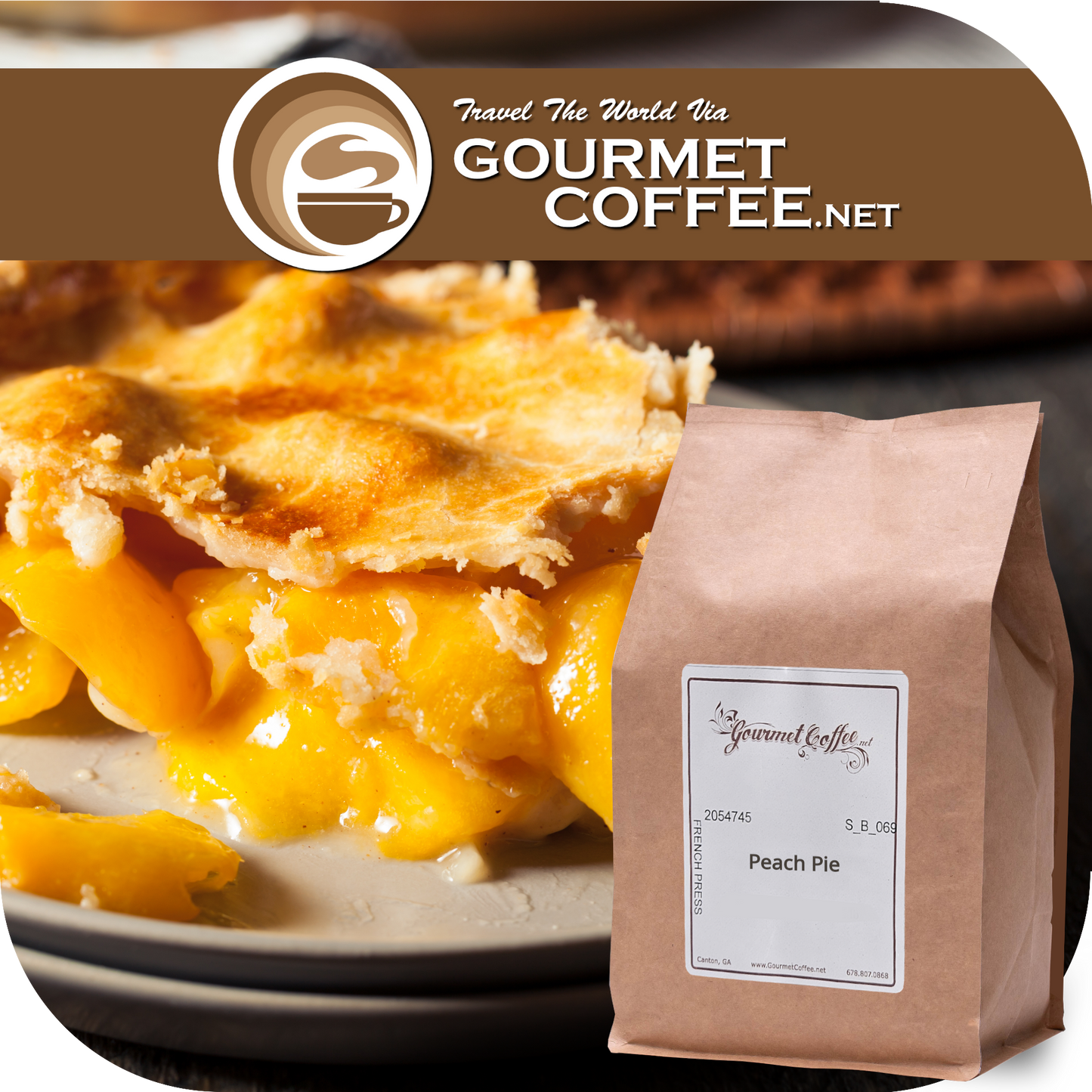 Peach Pie Flavored Coffee