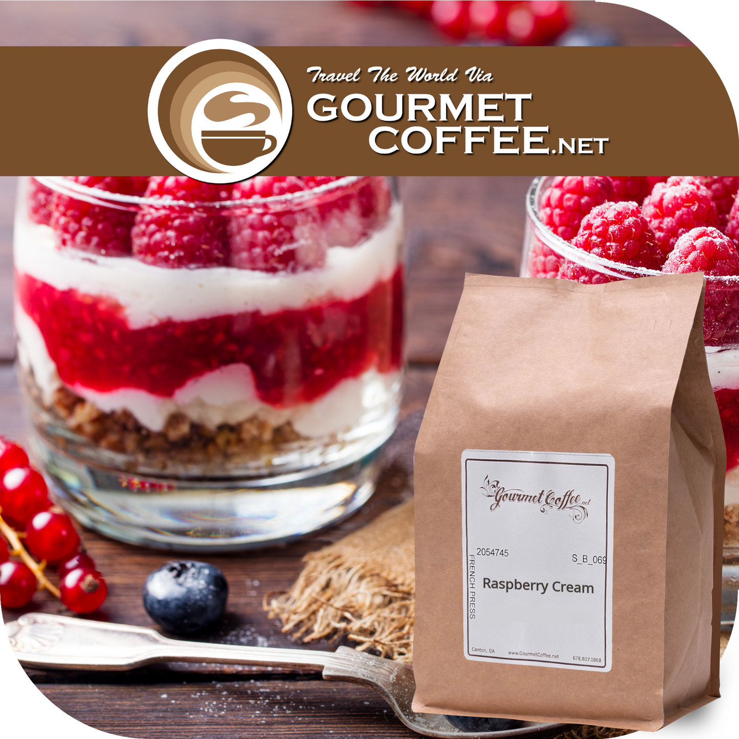 Raspberry Cream Flavored Coffee