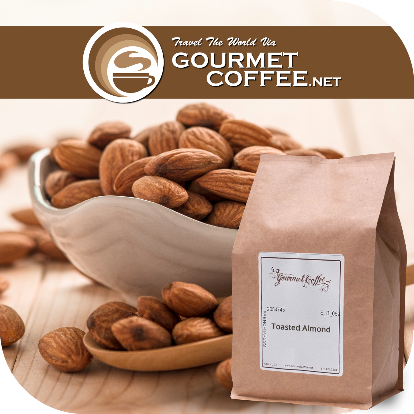 Toasted Almond Flavored Coffee