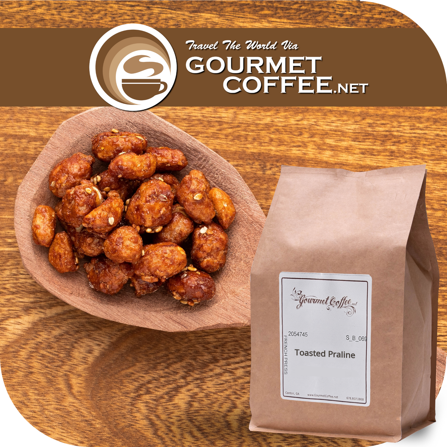 Toasted Praline Flavored Coffee