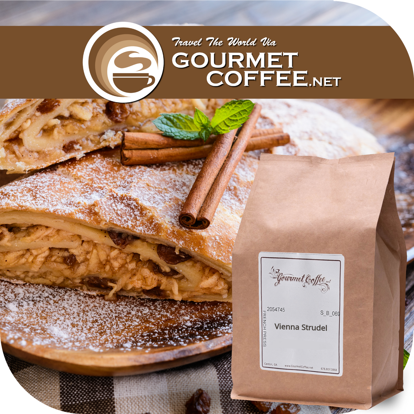 Vienna Strudel Flavored Coffee