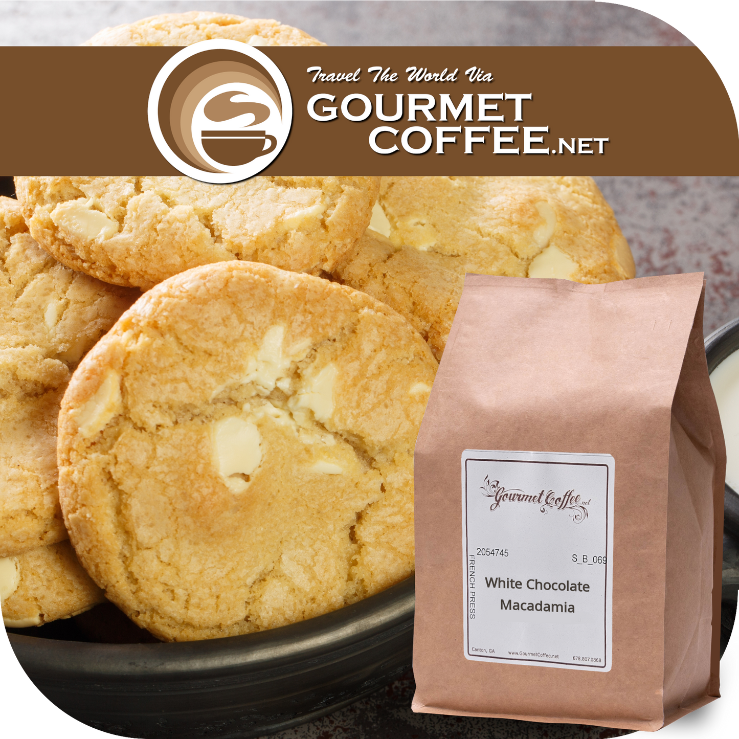 White Chocolate Macadamia Flavored Coffee