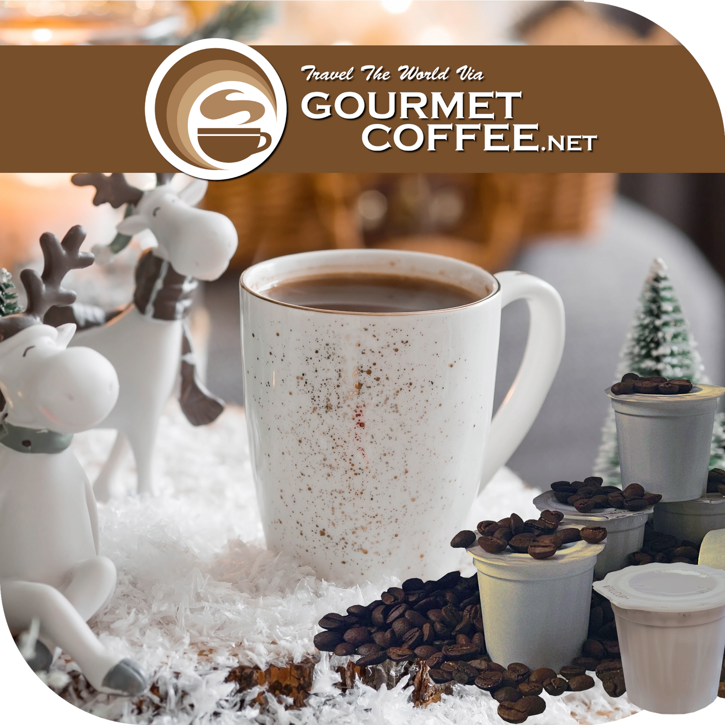 Holiday Winter Flavored Coffee Pods, 24 Count Variety Pack