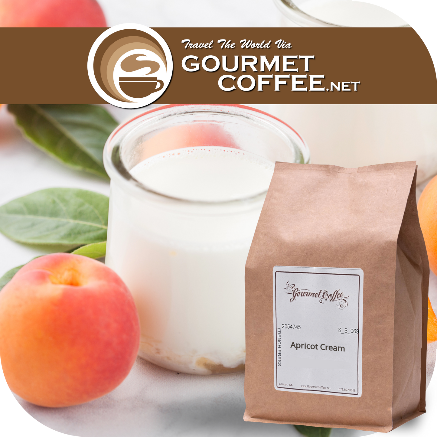 Apricot Cream Flavored Coffee