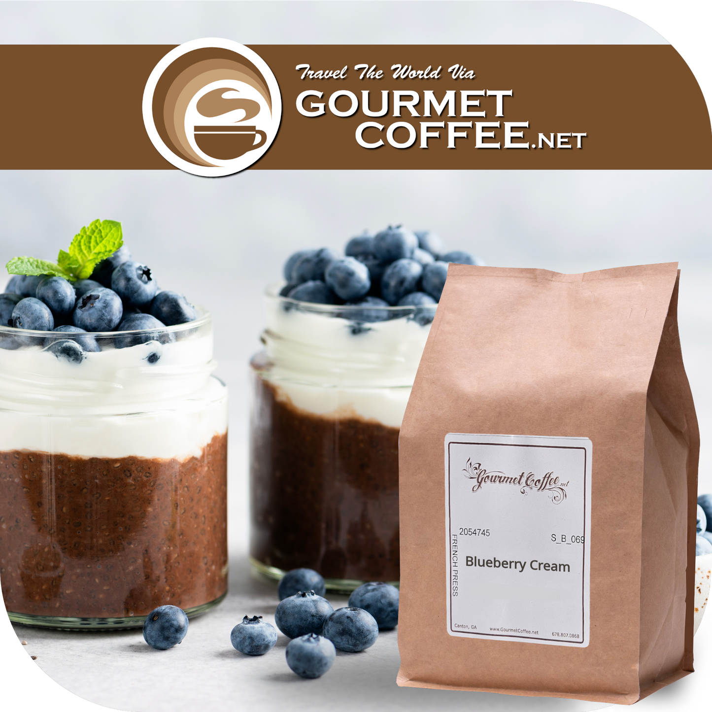 Blueberry Cream Flavored Coffee