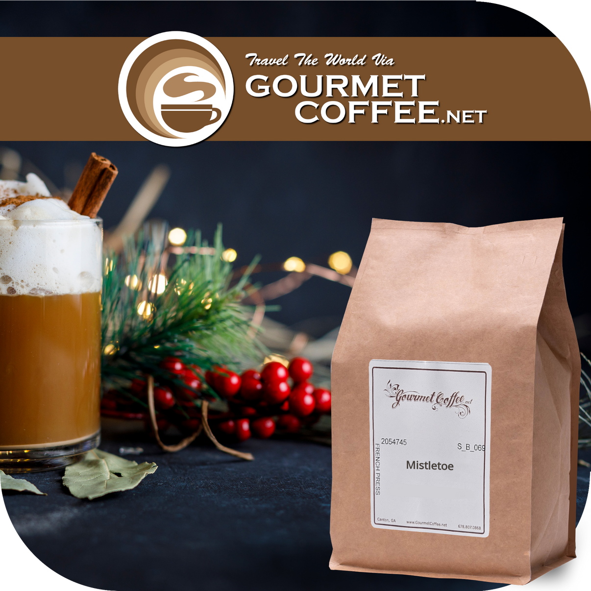 Mistletoe Flavored Coffee - Gourmet Coffee