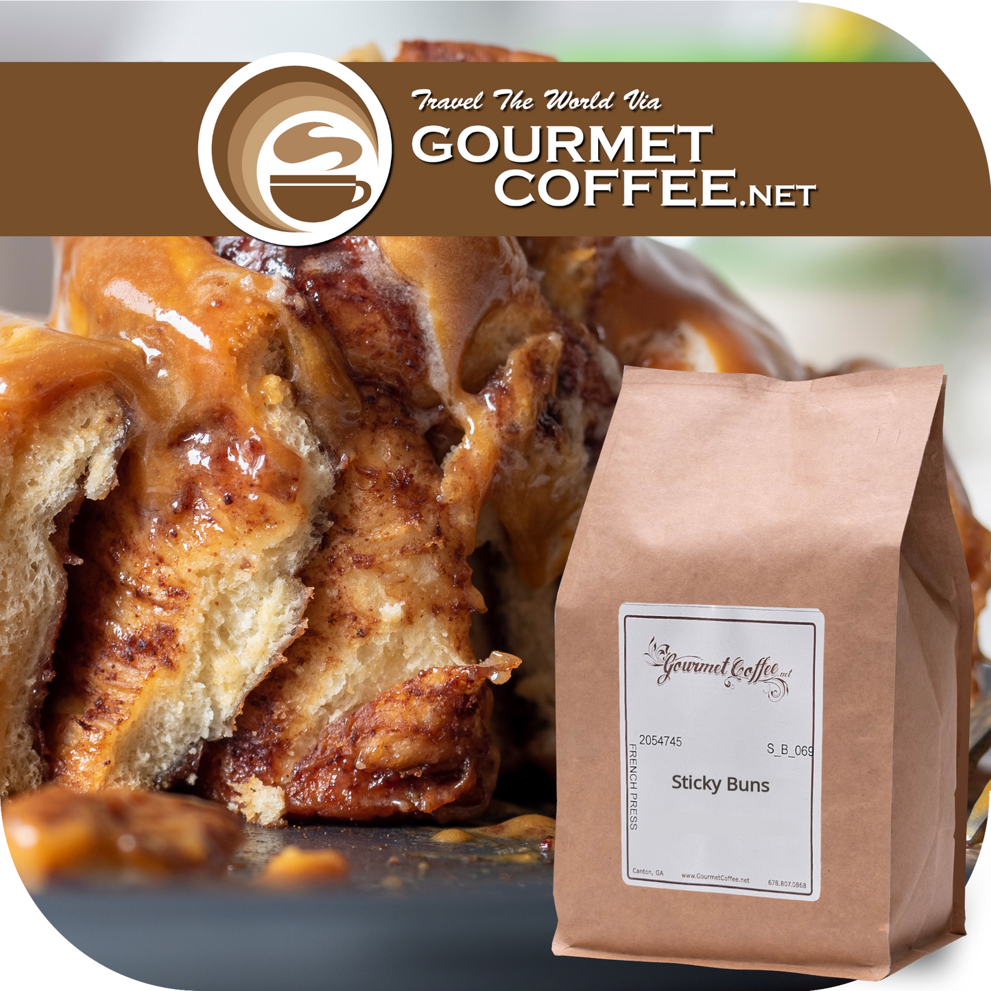 Sticky Buns Flavored Coffee