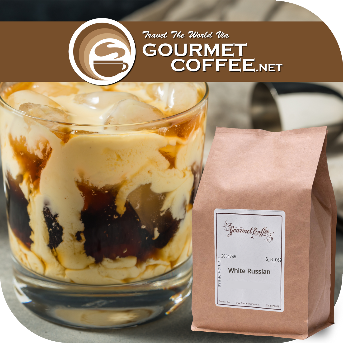 White Russian Flavored Coffee